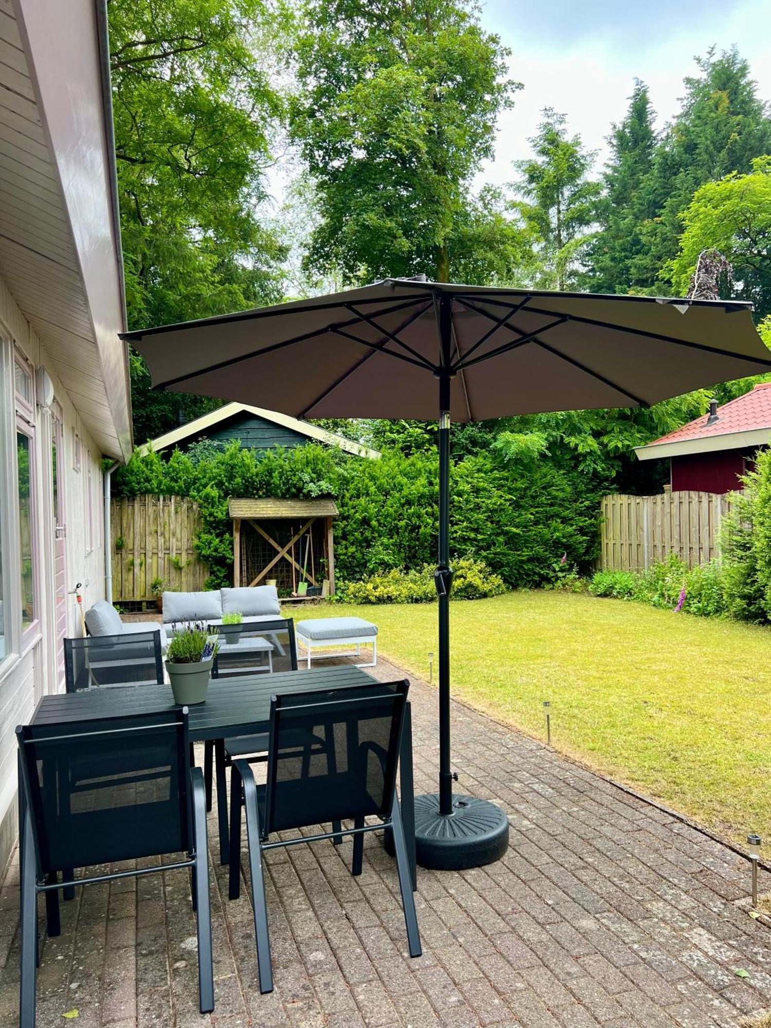 Luxe Boshuisje Met Prive Wellness & Jacuzzi Op De Veluwe Ermelo Buitenkant foto