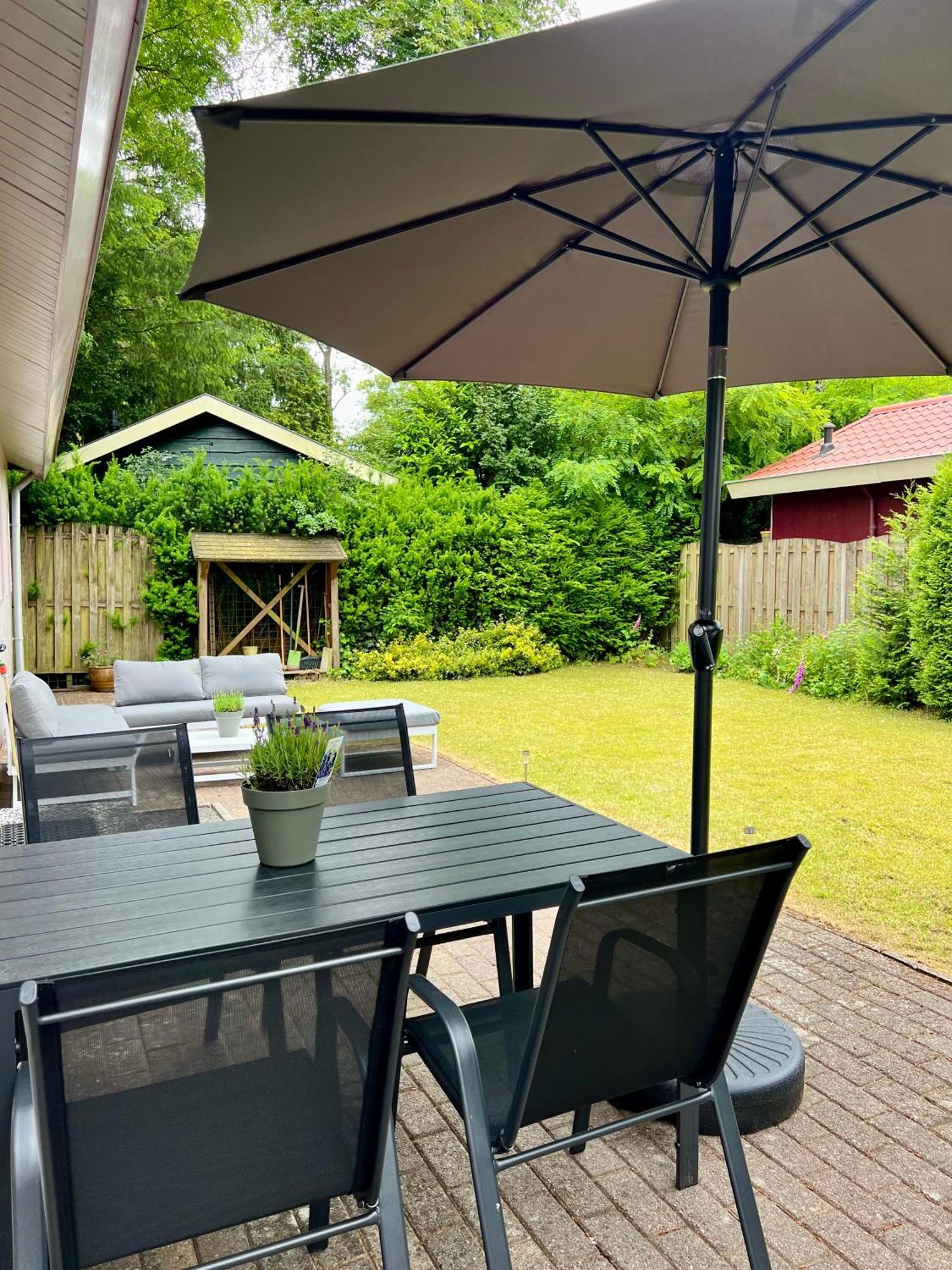 Luxe Boshuisje Met Prive Wellness & Jacuzzi Op De Veluwe Ermelo Buitenkant foto